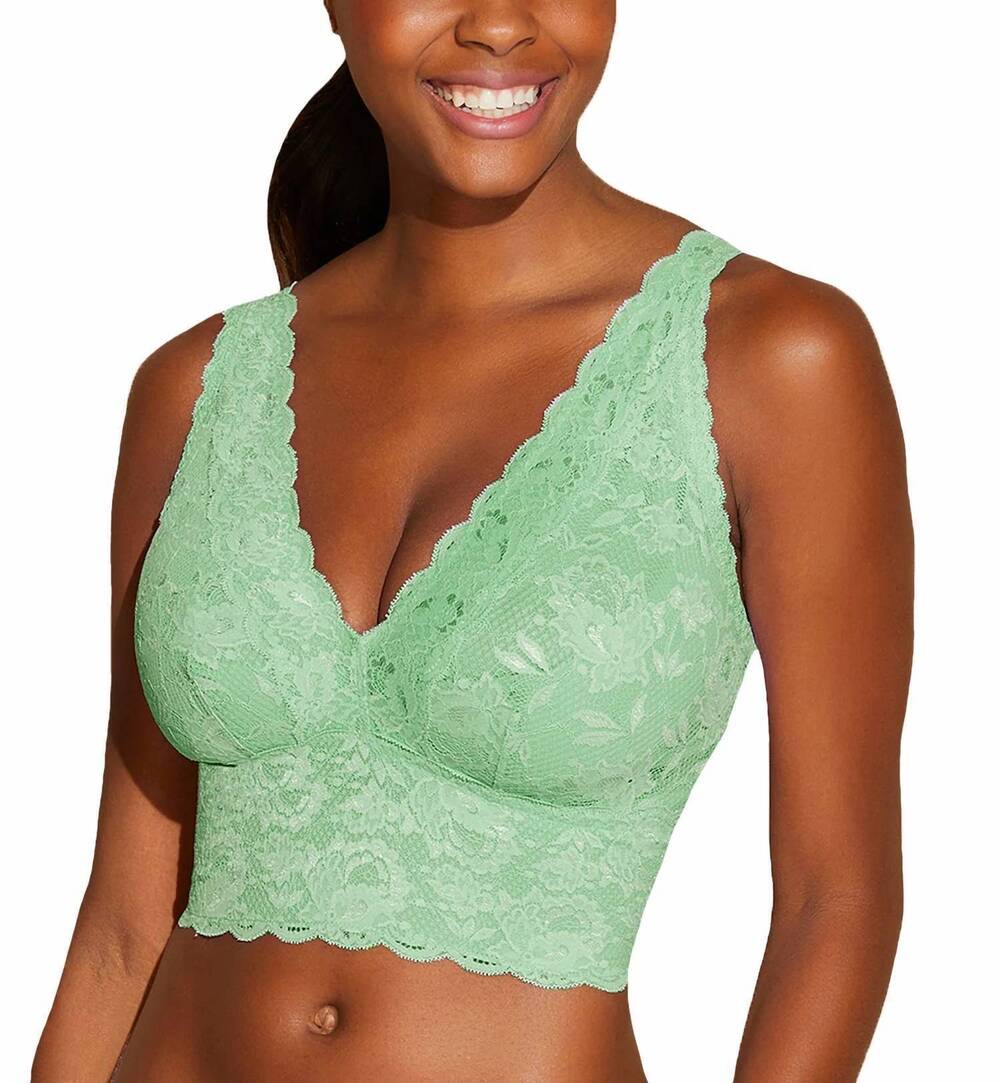 NEW COSABELLA never say never curvy plungie longline bralette in ghana green